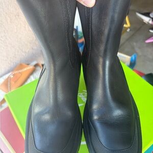 Sam Edelman Black Combat & Moto Boots